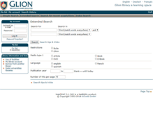 Tablet Screenshot of biblio.glion.ch